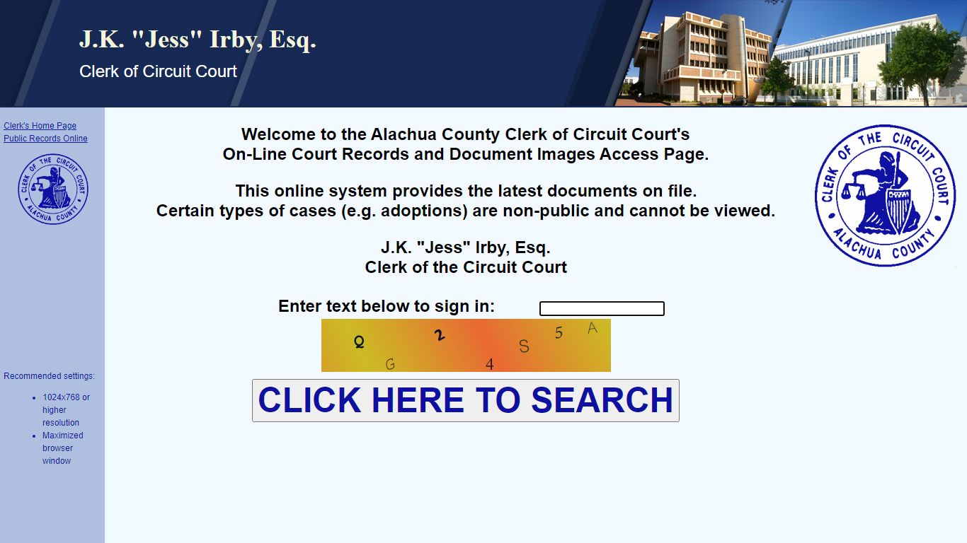 Court Records - Alachua County