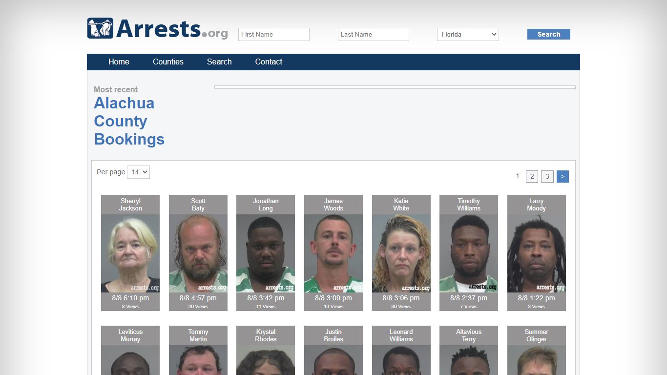 Alachua County Arrests and Inmate Search